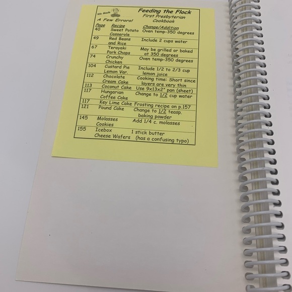 Feeding The Flock Cookbook by First Presbyterian Church Jacksonville NC - Picture 3 of 7